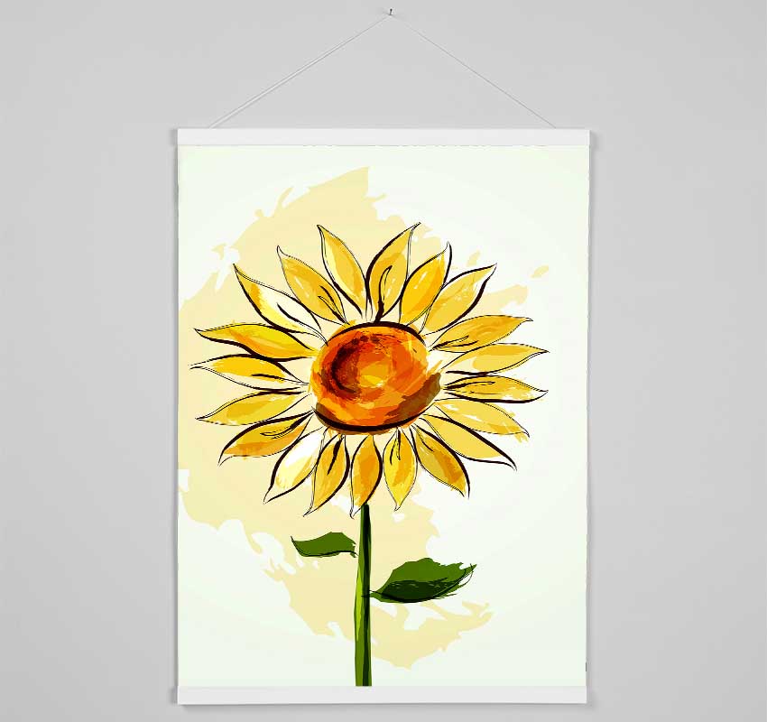 Sunflower Beauty Hanging Poster - Wallart-Direct UK