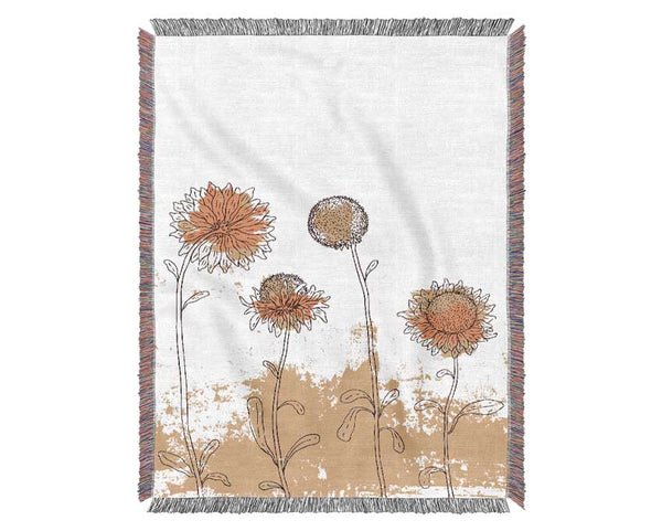 Sunflower Meadow Woven Blanket