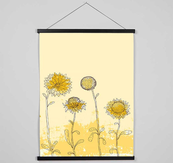 Sunflower Meadow Hanging Poster - Wallart-Direct UK