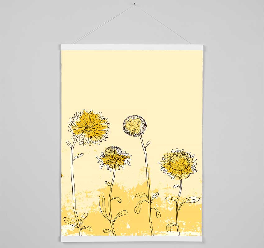 Sunflower Meadow Hanging Poster - Wallart-Direct UK