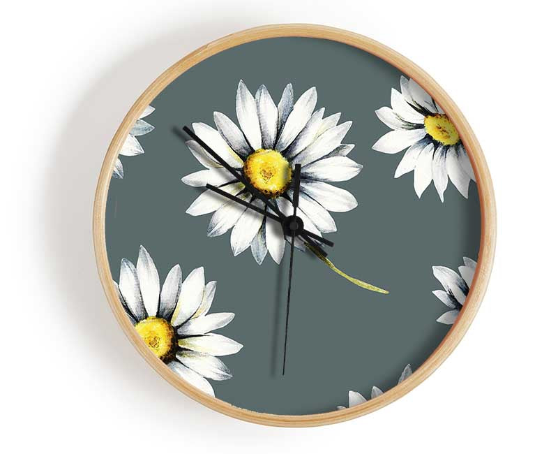 Aster Beauty Clock - Wallart-Direct UK