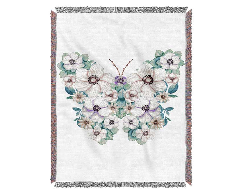 Butterfly Petals Woven Blanket