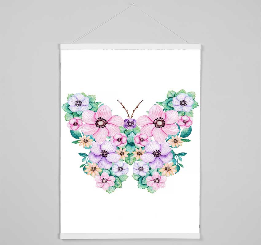 Butterfly Petals Hanging Poster - Wallart-Direct UK