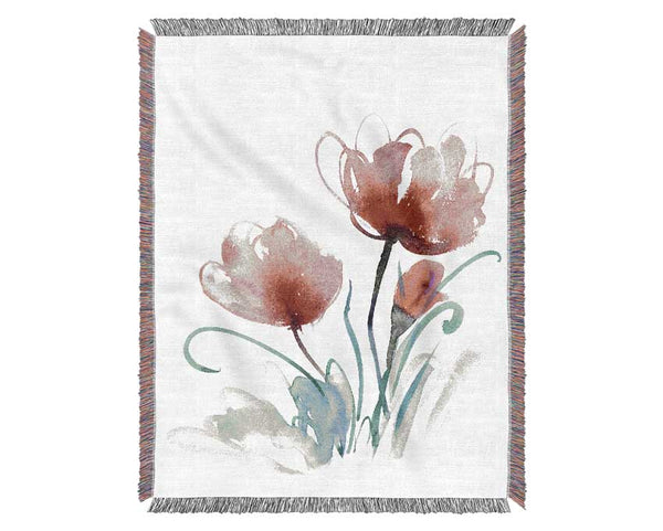 Trio Of Poppies Opening Woven Blanket