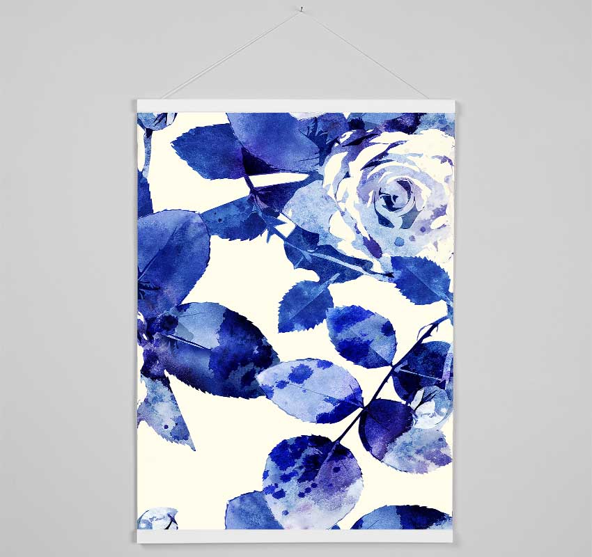 Blue Beauty Hanging Poster - Wallart-Direct UK