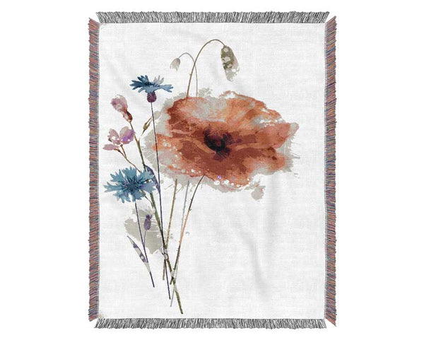 Poppy Magic Woven Blanket