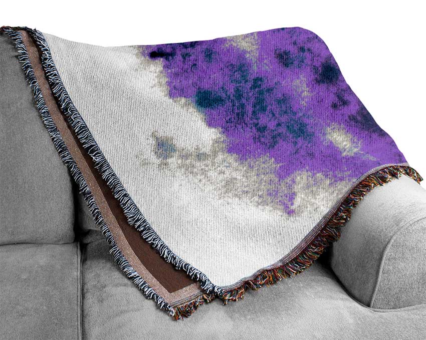 Larkspur Beauty Woven Blanket