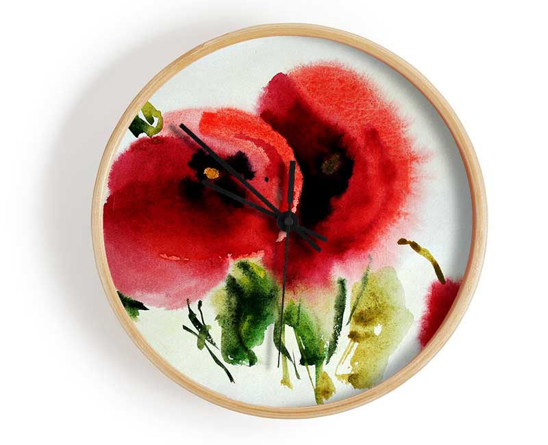 Poppy Vision Clock - Wallart-Direct UK