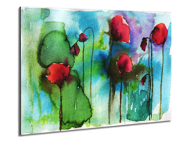 Watercolour Poppies