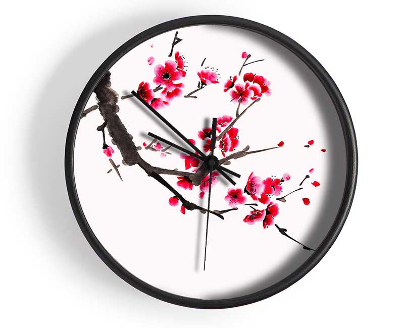 Cherry Tree Branch Clock - Wallart-Direct UK