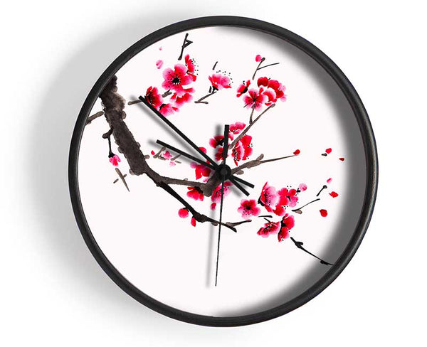 Cherry Tree Branch Clock - Wallart-Direct UK