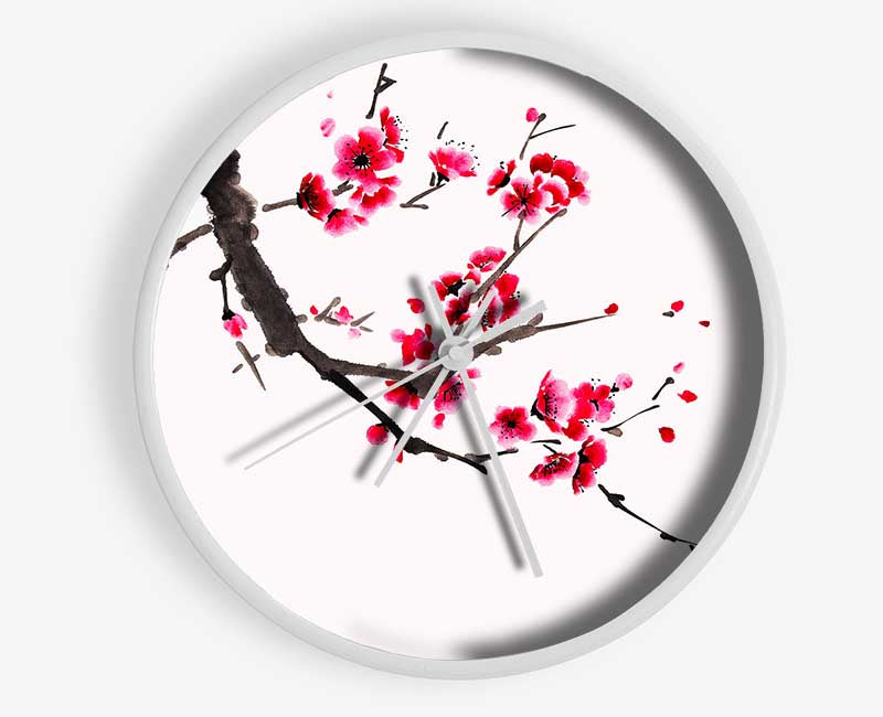 Cherry Tree Branch Clock - Wallart-Direct UK