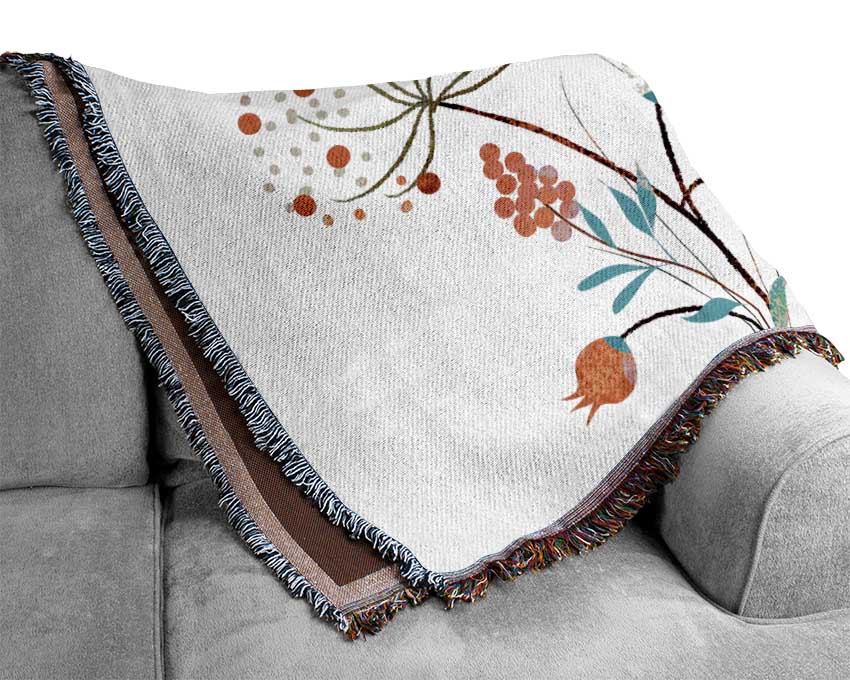 Wild Flower Colours Woven Blanket