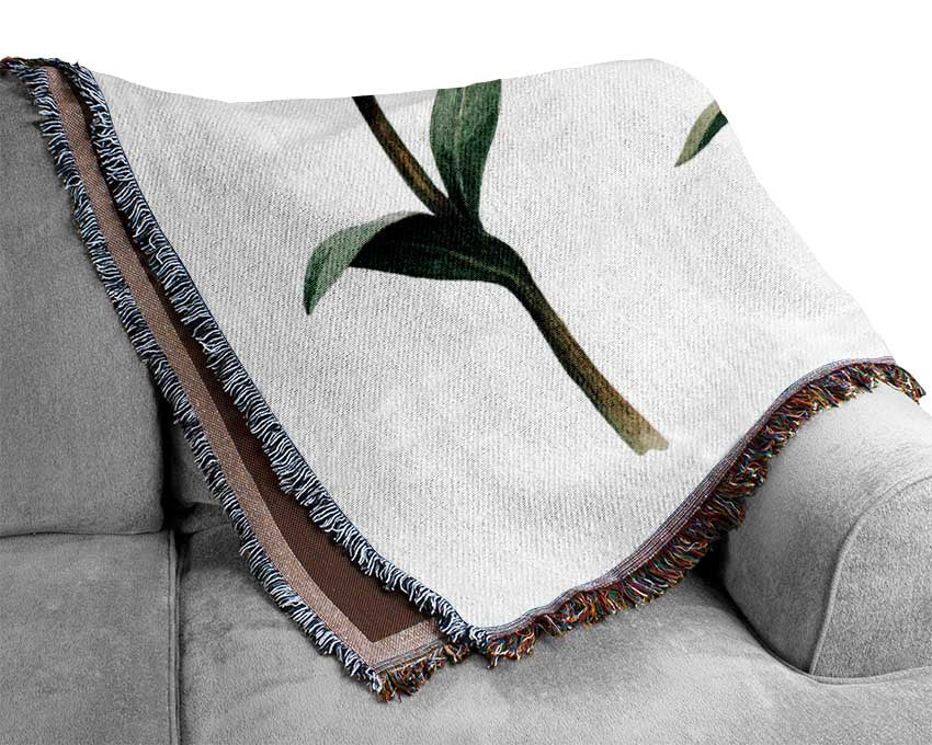 Trio Of Garden Flowers Woven Blanket