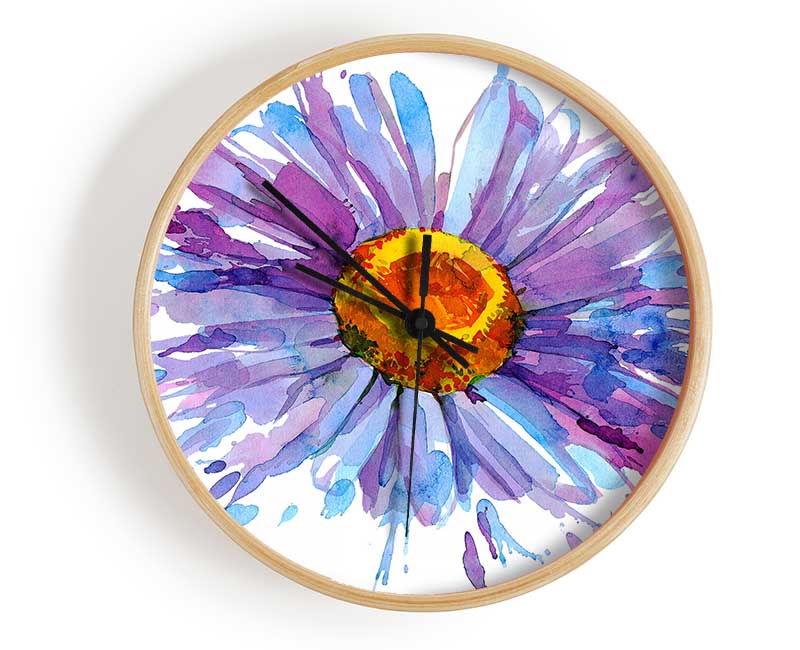 Daisy Splash Clock - Wallart-Direct UK