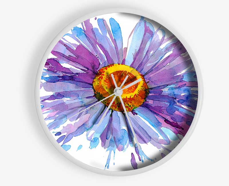 Daisy Splash Clock - Wallart-Direct UK