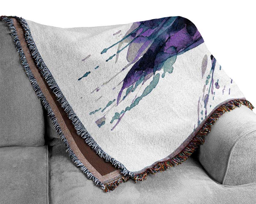 Water Lily Splash Woven Blanket