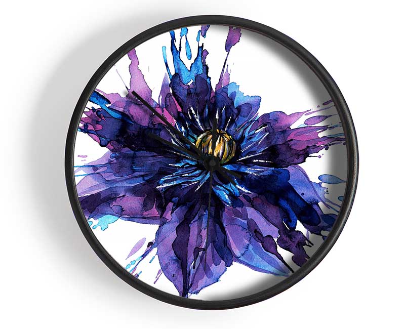 Water Lily Splash Clock - Wallart-Direct UK