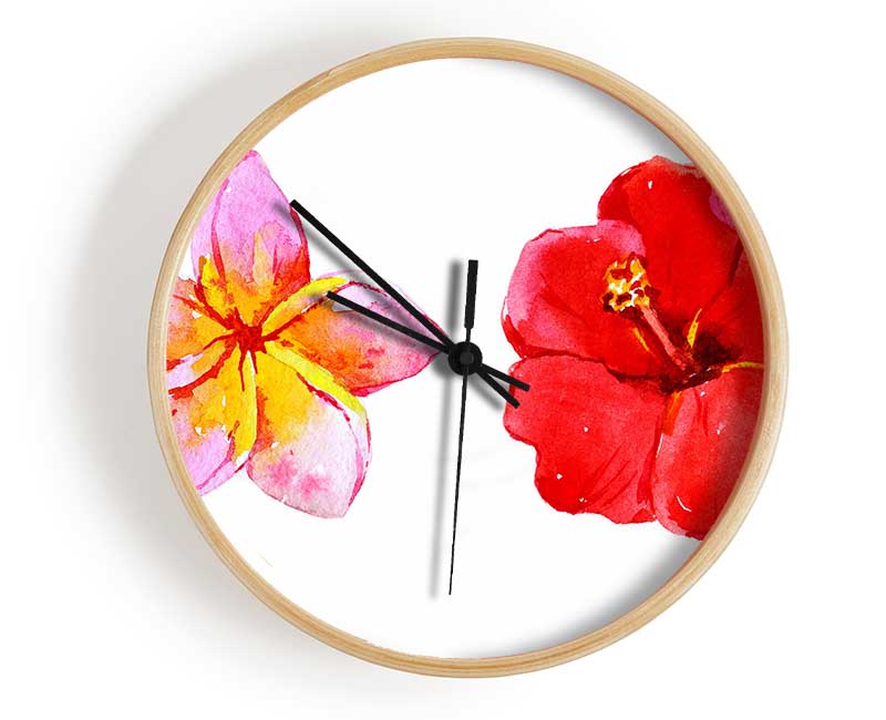 Amaryllis Beauty Clock - Wallart-Direct UK