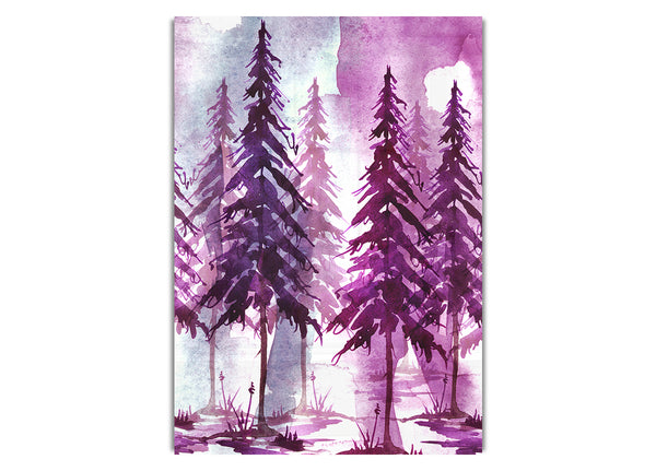 Purple Tree Line