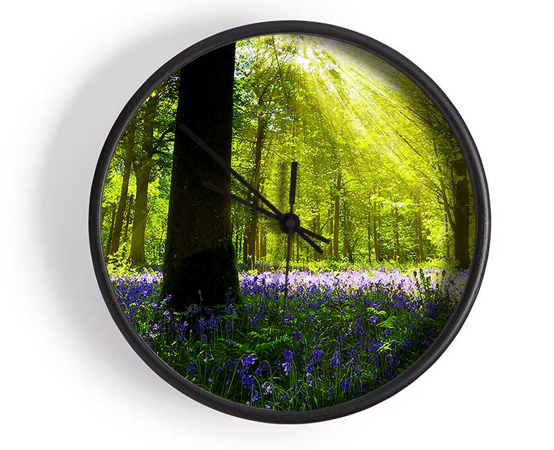 Bluebell Sun Blaze Clock - Wallart-Direct UK