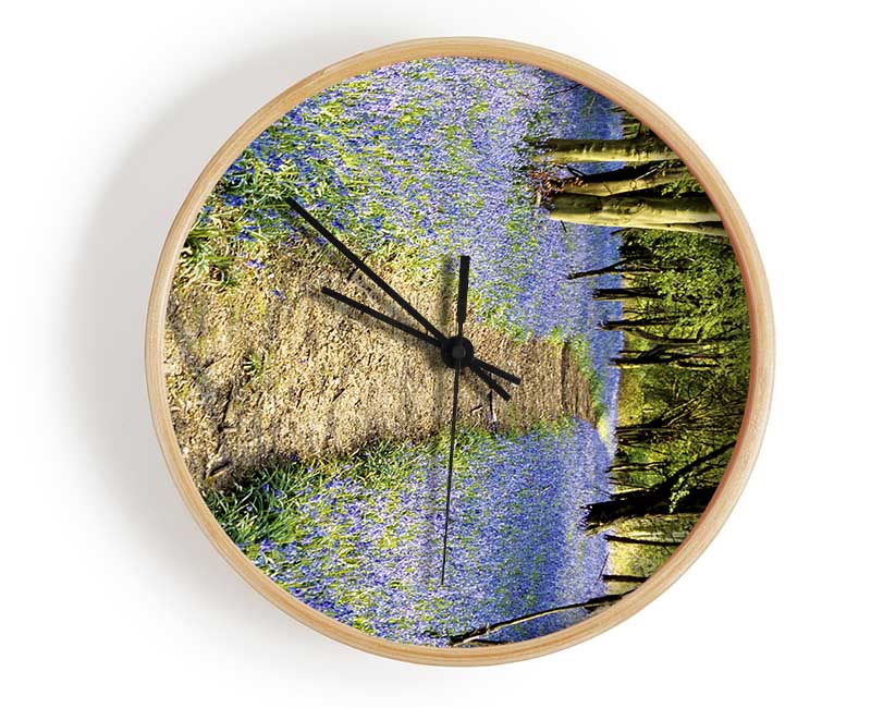 Bluebell Path Clock - Wallart-Direct UK