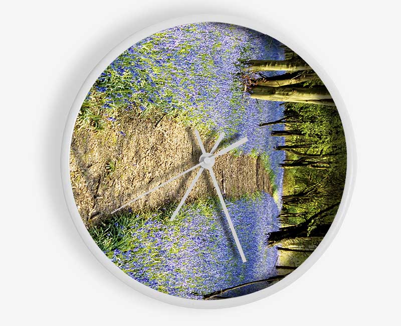 Bluebell Path Clock - Wallart-Direct UK