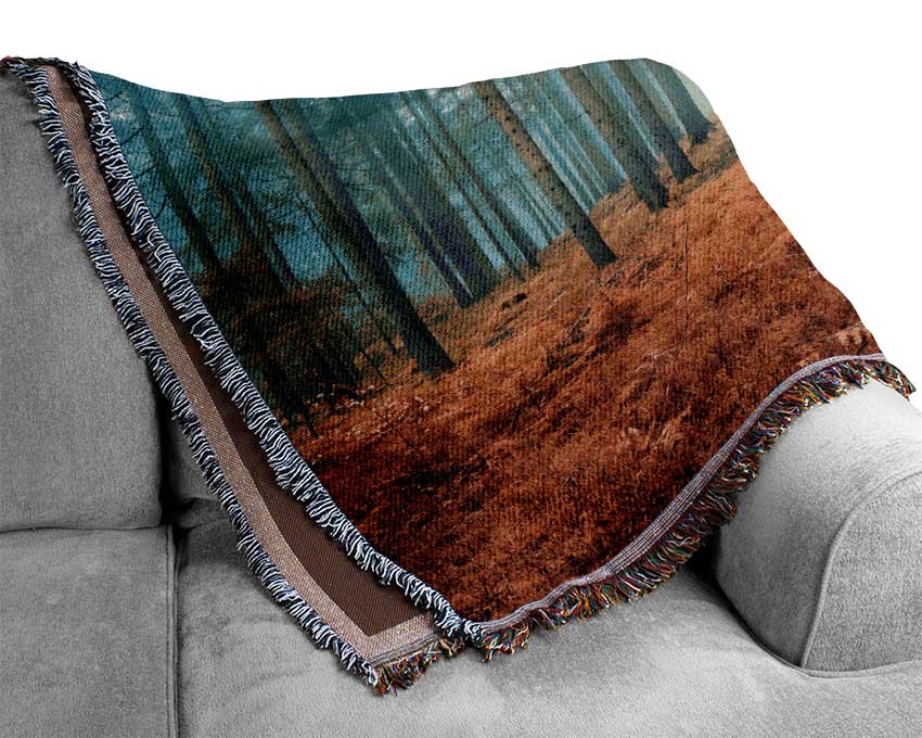 Misty Forest Glow Woven Blanket