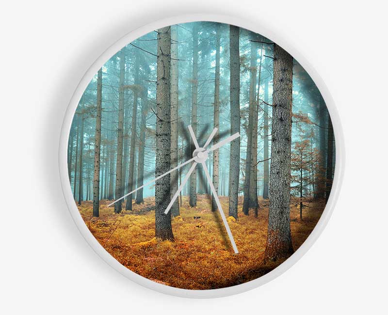 Misty Forest Glow Clock - Wallart-Direct UK