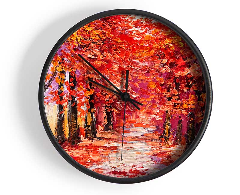 Red Delight Clock - Wallart-Direct UK