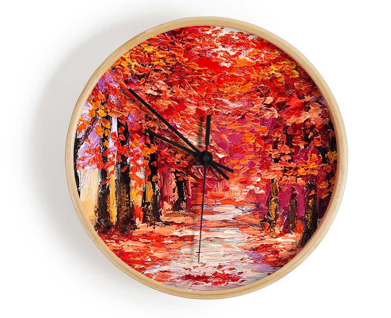 Red Delight Clock - Wallart-Direct UK