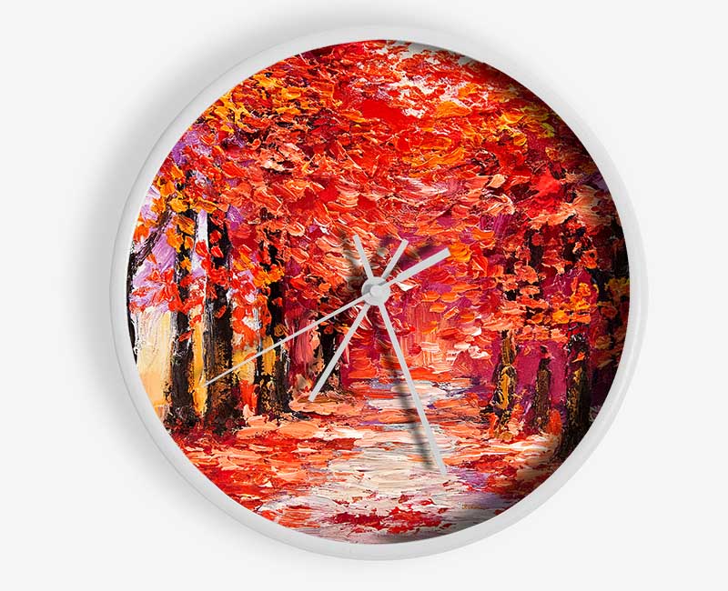 Red Delight Clock - Wallart-Direct UK