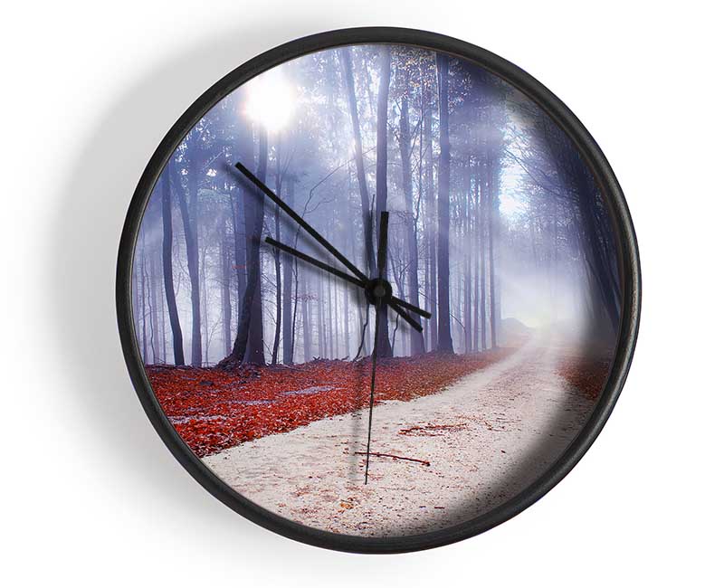 Sun Blaze Through The Mist Clock - Wallart-Direct UK