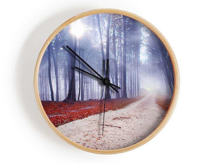 Sun Blaze Through The Mist Clock - Wallart-Direct UK