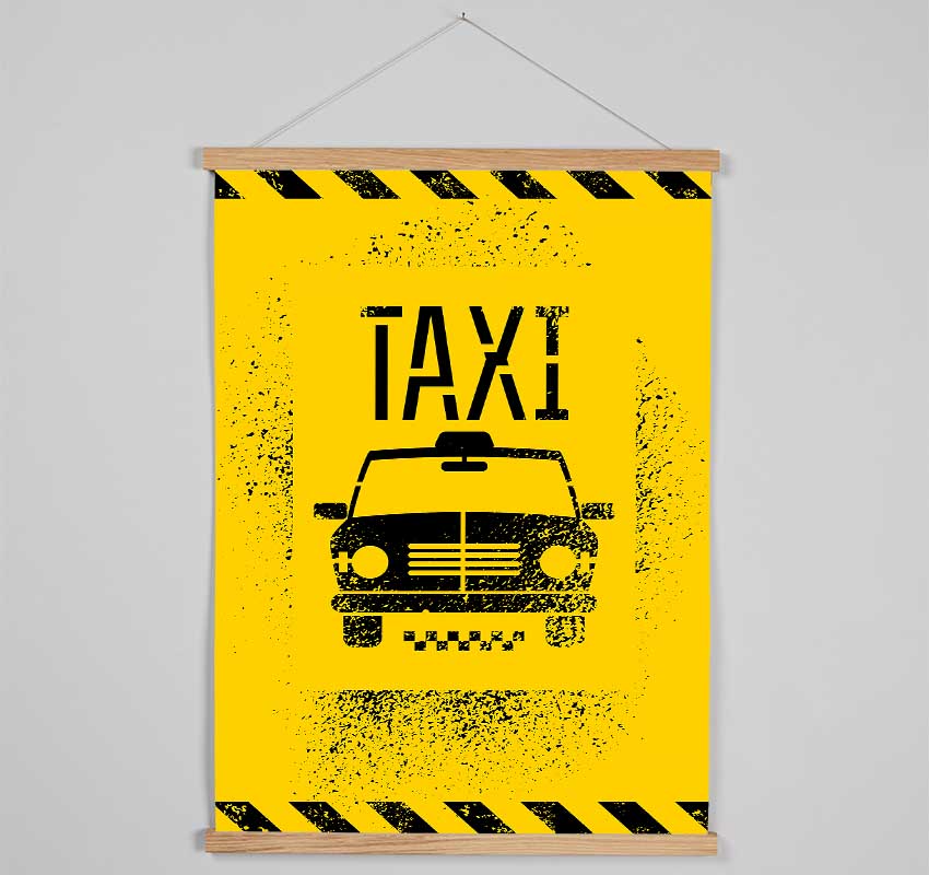 Funky NYC Taxi Cab Hanging Poster - Wallart-Direct UK