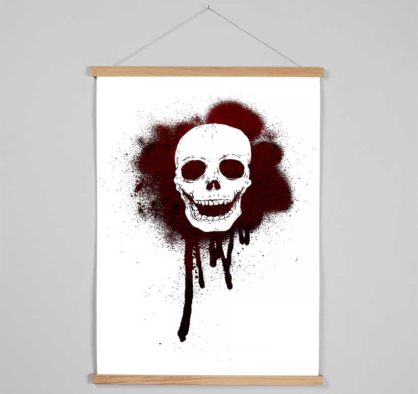 Spray Paint Skull Hanging Poster - Wallart-Direct UK