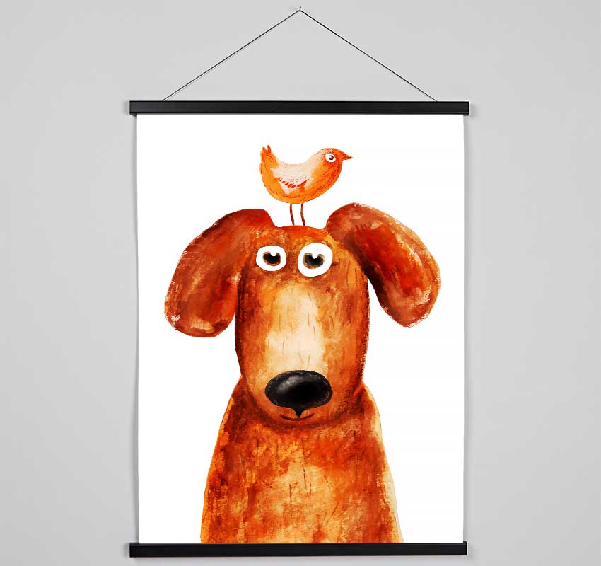 Wheres The Bird Dog Hanging Poster - Wallart-Direct UK