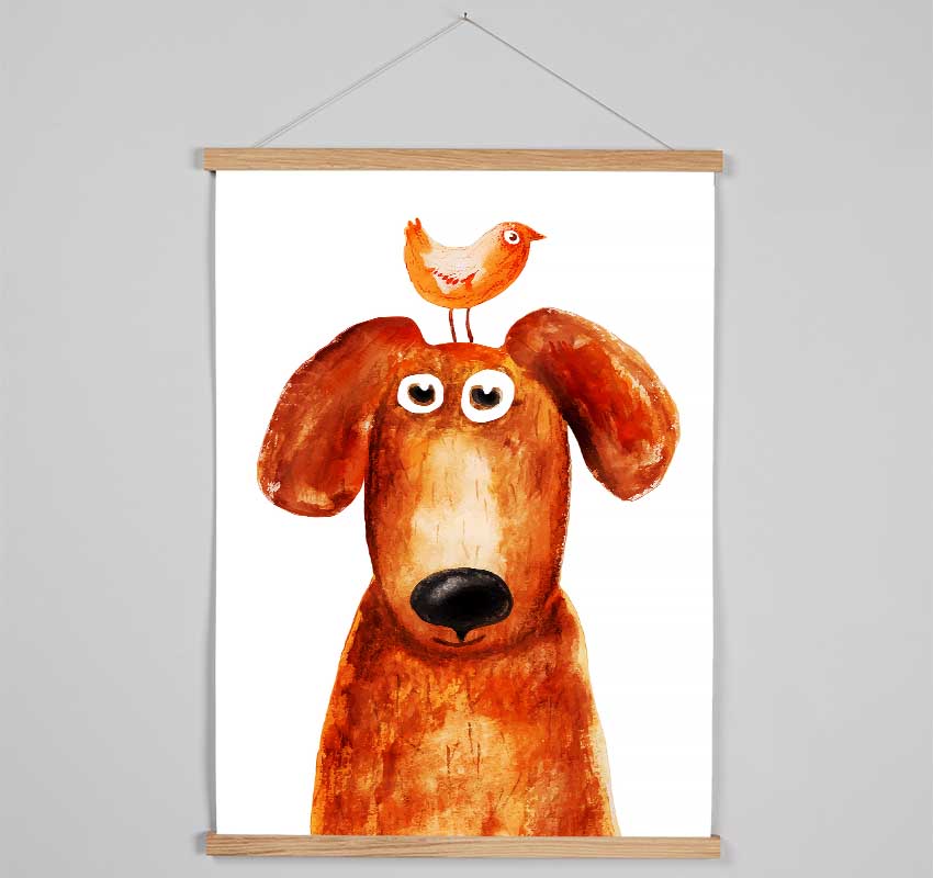 Wheres The Bird Dog Hanging Poster - Wallart-Direct UK