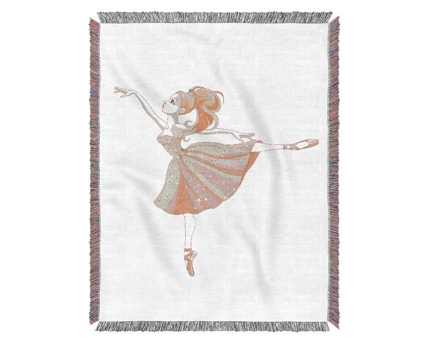 Elegant Ballerina Woven Blanket