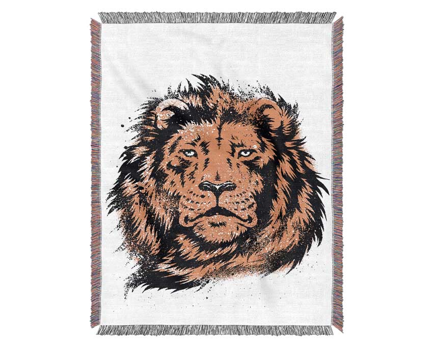 Proud Lion Woven Blanket