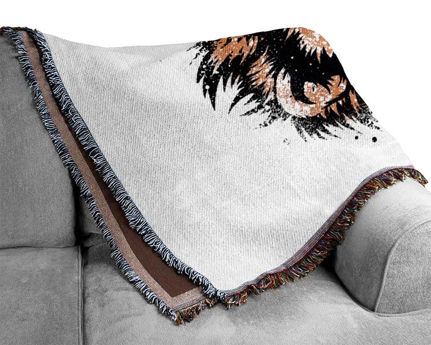 Proud Lion Woven Blanket