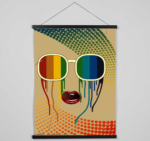 Funky Rainbow Sunglasses Hanging Poster - Wallart-Direct UK