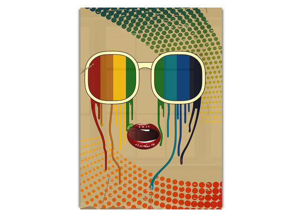 Funky Regenbogen Sonnenbrille