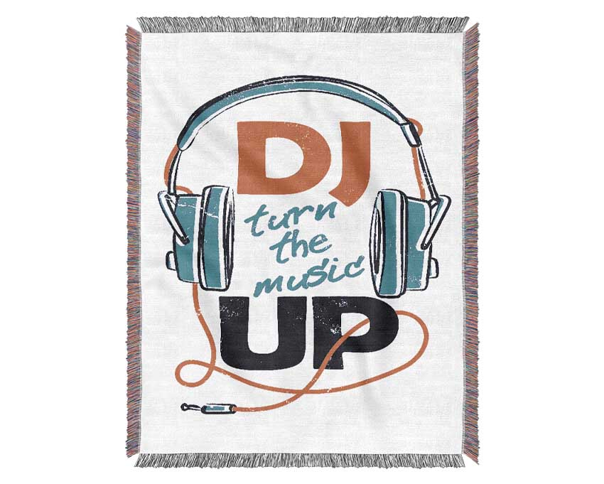 DJ Turn The Music Up 1 Woven Blanket