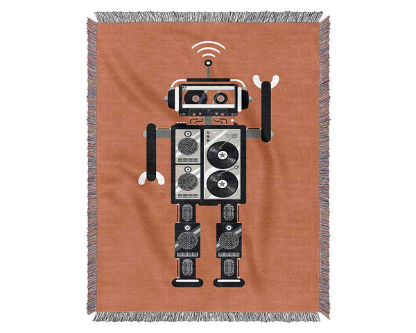 Robot Dance Woven Blanket