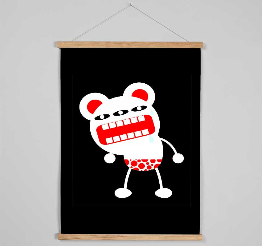 Angry Monster Mouth Hanging Poster - Wallart-Direct UK