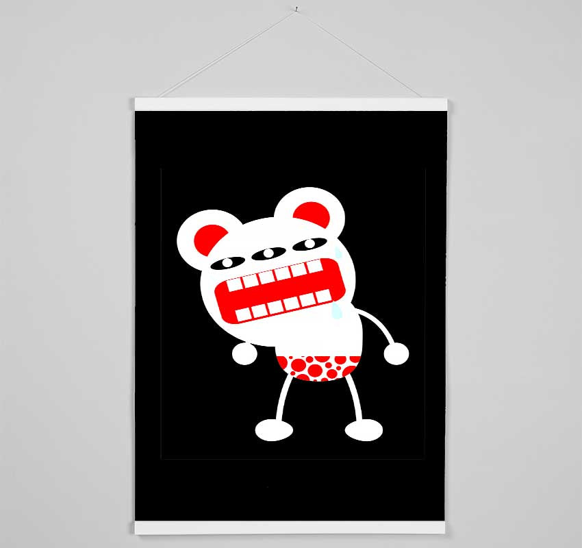 Angry Monster Mouth Hanging Poster - Wallart-Direct UK