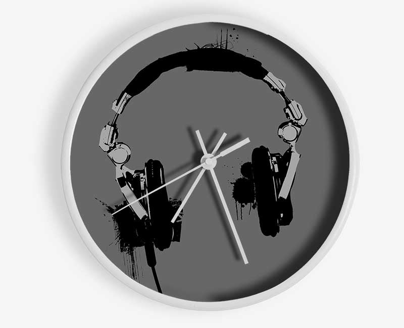 Funky Headphones Clock - Wallart-Direct UK