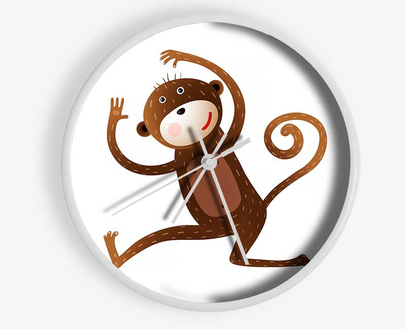 Monkey Fun Clock - Wallart-Direct UK