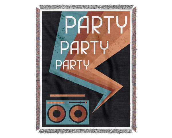 Party Party Party 1 Woven Blanket